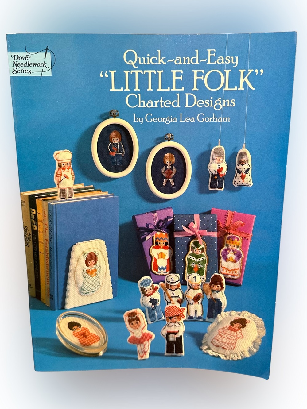 Dover Needlework Series Quick & Easy “Little Folk” Cross Stitch Patterns Vtg 80